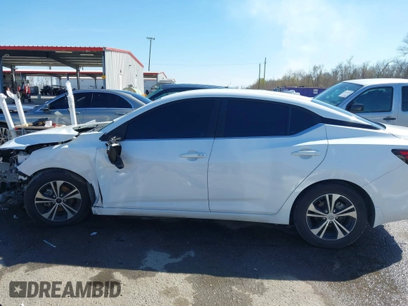 2020 Nissan Sentra SV with VIN 3N1AB8CV1LY215906, listed as a IAAI auction lot 41698379 with 84,901 mi miles. Bid and sale history available at carsss.com. Image 14.