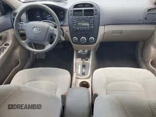 2009 Kia Spectra EX with VIN KNAFE221195600794, listed as a Copart auction lot 68090154 with 77,037 mi miles and Salvage Title. Bid and sale history available at carsss.com. Image 8.