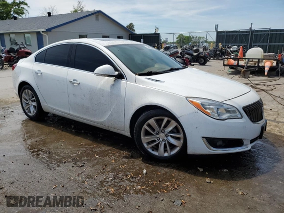 2014 Buick Regal Premium I with VIN 2G4GN5EX3E9273994, listed as a Copart auction lot 53963975 with 130,723 mi miles and Clean Title. Bid and sale history available at carsss.com. Image 4.