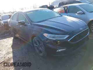 2017 Ford Fusion Sport with VIN 3FA6P0VP1HR378678, listed as a IAAI auction lot 41845700 with 61,105 mi miles. Bid and sale history available at carsss.com. Image 1.