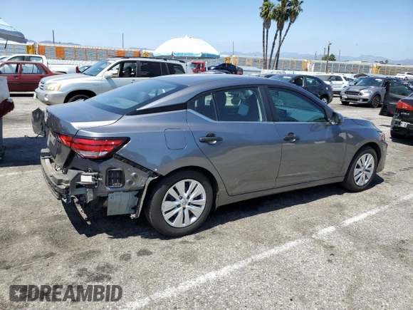 2024 Nissan Sentra S with VIN 3N1AB8BV1RY289613, listed as a Copart auction lot 59392035 with 20,298 mi miles and Salvage title. Bid and sale history available at DreamBid. Image 3.
