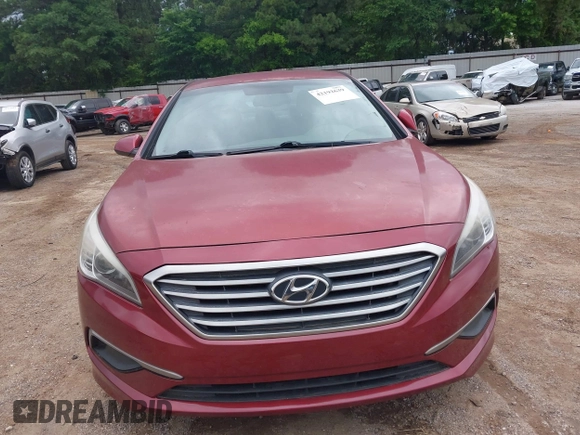2016 Hyundai Sonata SE with VIN 5NPE24AFXGH424650, listed as a IAAI auction lot 42192639 with 126,632 mi miles and . Bid and sale history available at carsss.com. Image 6.