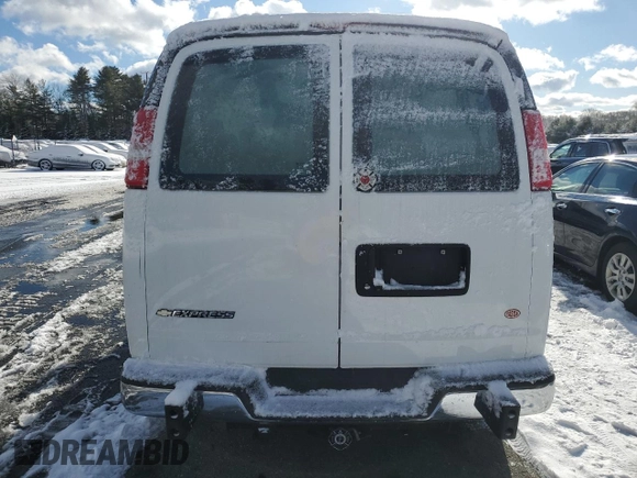 2019 Chevrolet Express Cargo with VIN 1GCWGAFG4K1234090, listed as a Copart auction lot 59241115 with 142,307 mi miles and Salvage title. Bid and sale history available at DreamBid. Image 6.