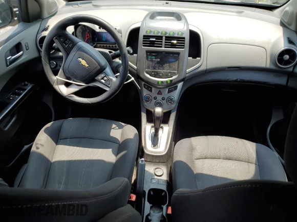 2015 Chevrolet Sonic LT with VIN 1G1JC5SGXF4126055, listed as a Copart auction lot 59579035 with 169,985 mi miles and Salvage title. Bid and sale history available at DreamBid. Image 8.