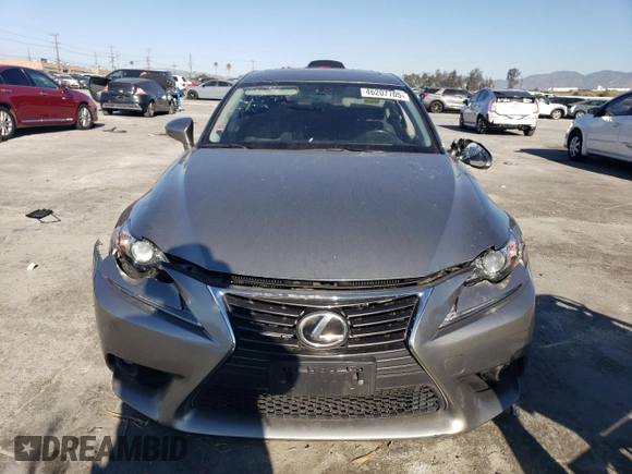 2015 Lexus IS 250 with VIN JTHBF1D28F5074303, listed as a Copart auction lot 46207705 with 101,745 mi miles and Salvage Title. Bid and sale history available at DreamBid. Image 5.