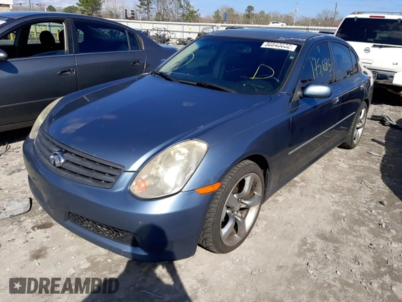 2006 Infiniti G35 with VIN JNKCV51E66M514196, listed as a Copart auction lot 59631084 with 175,685 mi miles and Salvage Title. Bid and sale history available at DreamBid. Image 2.