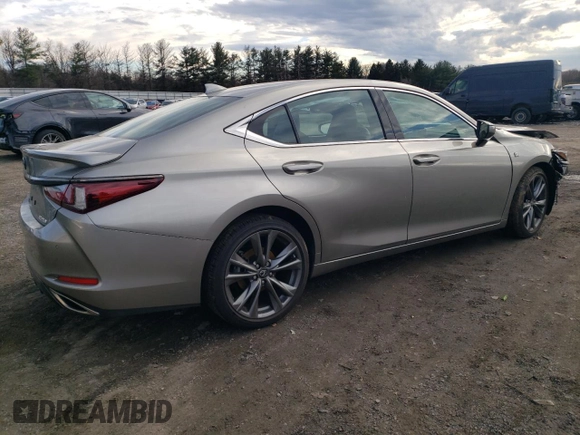 2021 Lexus ES with VIN 58AGZ1B10MU099163, listed as a Copart auction lot 86969034 with 12,612 mi miles and Salvage Title. Bid and sale history available at carsss.com. Image 3.