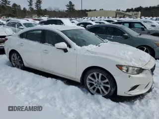 2014 Mazda Mazda6 i Touring with VIN JM1GJ1T58E1110630, listed as a Copart auction lot 43650175 with 203,425 mi miles and Salvage Title. Bid and sale history available at carsss.com. Image 4.