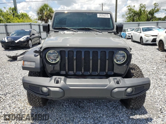 2022 Jeep Wrangler Willys Sport with VIN 1C4GJXANXNW210785, listed as a Copart auction lot 59355275 with 25,887 mi miles and Salvage title. Bid and sale history available at DreamBid. Image 5.