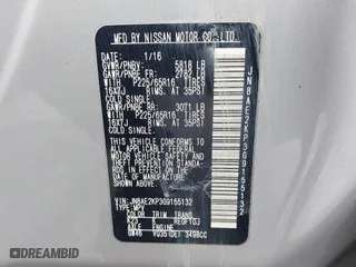 2016 Nissan Quest SL with VIN JN8AE2KP3G9155132, listed as a IAAI auction lot 41492177 with 116,300 mi miles. Bid and sale history available at carsss.com. Image 9.