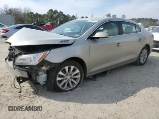 2014 Buick LaCrosse Leather with VIN 1G4GB5GR7EF191703, listed as a Copart auction lot 47163655 with 110,401 mi miles and Salvage Title. Bid and sale history available at carsss.com. Image 1.