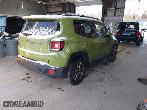 2016 Jeep Renegade Latitude with VIN ZACCJABW0GPC84719, listed as a IAAI auction lot 41375338 with 90,143 mi miles and . Bid and sale history available at DreamBid. Image 4.