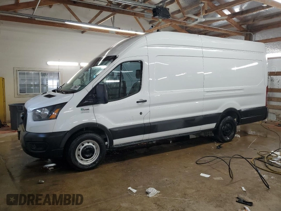 2022 Ford Transit Cargo with VIN 1FTBR3X8XNKA74422, listed as a Copart auction lot 60477255 with 81,699 mi miles and Salvage title. Bid and sale history available at DreamBid. Image 1.