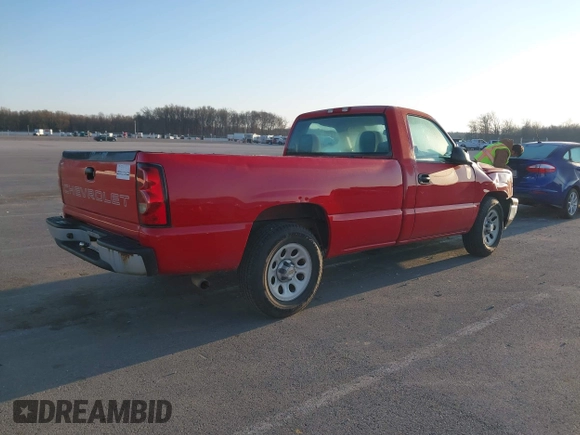 2006 Chevrolet Silverado 1500 Work Truck with VIN 3GCEC14X46G167010, listed as a IAAI auction lot 41927606 with 126,356 mi miles. Bid and sale history available at carsss.com. Image 4.