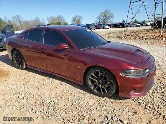2022 Dodge Charger Scat Pack with VIN 2C3CDXGJ5NH268073, listed as a Copart auction lot 50560815 with 74,742 mi miles and Salvage Title. Bid and sale history available at carsss.com. Image 4.