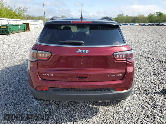 2021 Jeep Compass Limited with VIN 3C4NJDCB2MT504338, listed as a Copart auction lot 55985595 with 19,735 mi miles and Salvage Title. Bid and sale history available at DreamBid. Image 6.