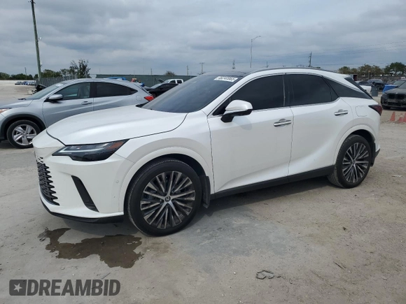 2023 Lexus RX with VIN 2T2BAMBA0PC021820, listed as a Copart auction lot 46240965 with 40,490 mi miles and Salvage Title. Bid and sale history available at carsss.com. Image 1.
