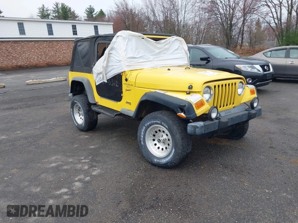 2000 Jeep Wrangler Sport with VIN 1J4FA49S9YP736984, listed as a IAAI auction lot 42055385 with 191,910 mi miles and . Bid and sale history available at DreamBid. Image 1.