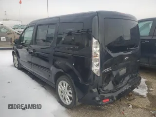 2014 Ford Transit Connect XLT with VIN NM0GE9F76E1162884, listed as a Copart auction lot 76617014 with 166,091 mi miles and Salvage title. Bid and sale history available at DreamBid. Image 2.