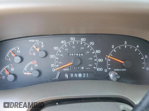 2001 Ford Super Duty F-250 XL with VIN 1FTNW21S81EA34207, listed as a Copart auction lot 77451904 with 207,829 mi miles and Salvage Title. Bid and sale history available at carsss.com. Image 9.