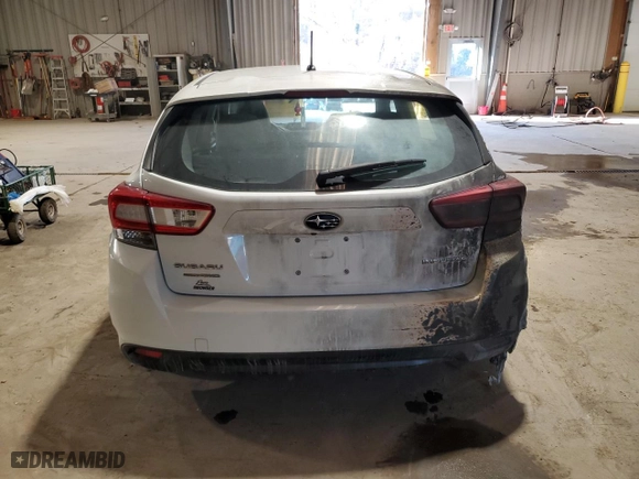 2018 Subaru Impreza with VIN 4S3GTAA63J3708936, listed as a Copart auction lot 49696225 with 54,714 mi miles and Salvage Title. Bid and sale history available at carsss.com. Image 6.