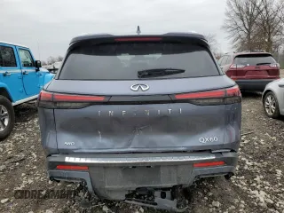 2023 Infiniti QX60 Sensory z VIN 5N1DL1GS8PC346145, wystawiony jako Copart lot #47936805 z przebiegiem 38 542 mil mil oraz Szkoda całkowita • Salvage title. Historia ofert i sprzedaży dostępna na DreamBid. Obrazek 6.