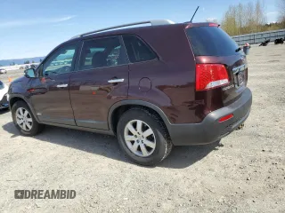 2012 Kia Sorento LX with VIN 5XYKTCA66CG278761, listed as a Copart auction lot 52053025 with 124,461 mi miles and Clean Title. Bid and sale history available at carsss.com. Image 2.