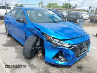 2020 Nissan Sentra SR with VIN 3N1AB8DV9LY258646, listed as a IAAI auction lot 41949641 with 64,547 mi miles and . Bid and sale history available at DreamBid. Image 1.