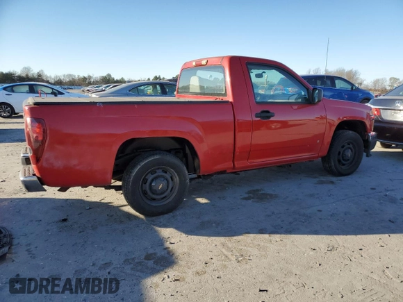 2006 Chevrolet Colorado Work Truck z VIN 1GCCS148X68229695, wystawiony jako Copart lot #83251174 z przebiegiem 80 326 mil mil oraz Czysty tytuł • Clean title. Historia ofert i sprzedaży dostępna na DreamBid. Obrazek 3.