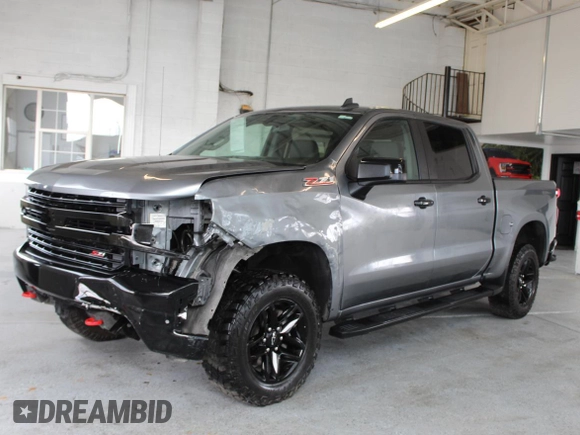 2021 Chevrolet Silverado 1500 LT Trail Boss with VIN 1GCPYFEL6MZ260014, listed as a Copart auction lot 53694775 with 38,504 mi miles and Salvage Title. Bid and sale history available at DreamBid. Image 2.
