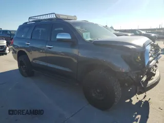 2016 Toyota Sequoia Platinum with VIN 5TDDW5G1XGS138809, listed as a Copart auction lot 80647554 with 0 mi miles and Salvage Title. Bid and sale history available at carsss.com. Image 4.
