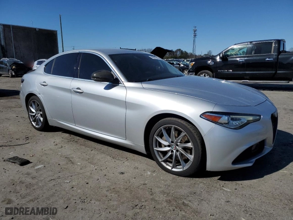 2017 Alfa Romeo Giulia with VIN ZARFAEDNXH7528647, listed as a Copart auction lot 49602245 with 77,776 mi miles and Salvage Title. Bid and sale history available at carsss.com. Image 4.