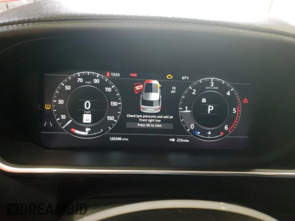 2018 Land Rover Range Rover HSE with VIN SALGS2RK2JA381041, listed as a Copart auction lot 71207444 with 120,346 mi miles and Clean title. Bid and sale history available at DreamBid. Image 9.