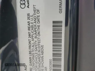 2023 Audi A4 S line Premium Plus with VIN WAUEAAF42PN003950, listed as a Copart auction lot 53140665 with 24,046 mi miles and Salvage Title. Bid and sale history available at DreamBid. Image 12.