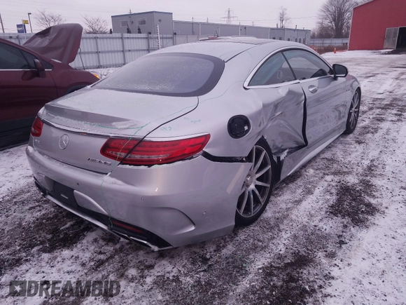 2015 Mercedes-Benz S-Class S 63 AMG with VIN WDDXJ7JBXFA004991, listed as a Copart auction lot 56704480 with 31,641 mi miles. Bid and sale history available at carsss.com. Image 4.
