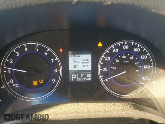 2015 Infiniti Q40 with VIN JN1CV6AR0FM651387, listed as a Copart auction lot 48626275 with 91,100 mi miles and Salvage Title. Bid and sale history available at carsss.com. Image 9.
