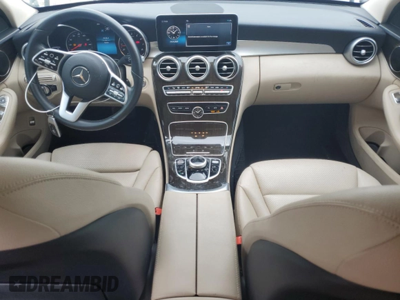 2019 Mercedes-Benz C 300 with VIN 55SWF8DB4KU294587, listed as a Copart auction lot 50588995 with 72,578 mi miles and Salvage title. Bid and sale history available at DreamBid. Image 8.