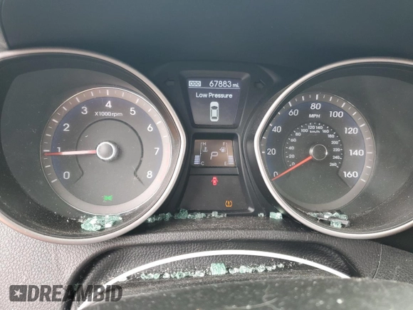 2017 Hyundai Elantra GT with VIN KMHD35LH6HU377018, listed as a Copart auction lot 72765934 with 67,883 mi miles and Salvage Title. Bid and sale history available at carsss.com. Image 9.