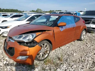 2012 Hyundai Veloster w/Red Int with VIN KMHTC6AD9CU044547, listed as a Copart auction lot 72633624 with 69,261 mi miles and Salvage title. Bid and sale history available at DreamBid. Image 1.