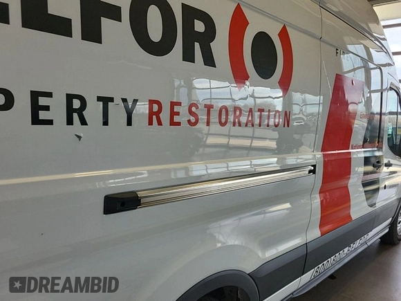 2017 Ford Transit with VIN 1FTYR3XM6HKA25908, listed as a IAAI auction lot 42023342 with 160,070 mi miles. Bid and sale history available at carsss.com. Image 1.