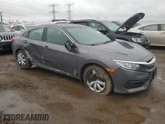 2018 Honda Civic LX with VIN 19XFC2F50JE025120, listed as a Copart auction lot 49809875 with 123,103 mi miles and Salvage Title. Bid and sale history available at carsss.com. Image 4.
