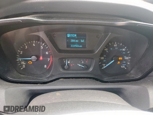 2015 Ford Transit Cargo with VIN 1FTNE1ZM6FKA10483, listed as a Copart auction lot 60918755 with 333,904 mi miles and Salvage title. Bid and sale history available at DreamBid. Image 9.