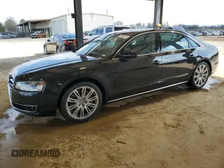 2015 Audi A8 L 3.0T with VIN WAU3GAFD8FN001253, listed as a Copart auction lot 48946195 with 113,108 mi miles and Clean Title. Bid and sale history available at carsss.com. Image 1.