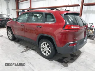 2015 Jeep Cherokee Sport with VIN 1C4PJMAB8FW719652, listed as a IAAI auction lot 41475308 with 247,960 mi miles. Bid and sale history available at carsss.com. Image 3.