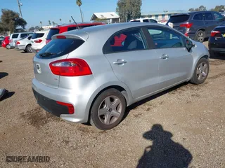 2016 Kia Rio LX with VIN KNADM5A32G6646236, listed as a IAAI auction lot 41593659 with 85,127 mi miles. Bid and sale history available at carsss.com. Image 4.