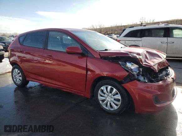 2017 Hyundai Accent SE with VIN KMHCT5AE2HU363427, listed as a Copart auction lot 48411935 with 75,274 mi miles and Salvage Title. Bid and sale history available at DreamBid. Image 4.
