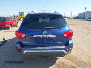 2017 Nissan Pathfinder Platinum with VIN 5N1DR2MN7HC682843, listed as a IAAI auction lot 42668614 with 86,880 mi miles and . Bid and sale history available at DreamBid. Image 16.