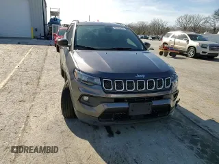 2023 Jeep Compass Latitude with VIN 3C4NJDBN2PT560876, listed as a Copart auction lot 48769915 with 52,770 mi miles and Salvage Title. Bid and sale history available at DreamBid. Image 14.