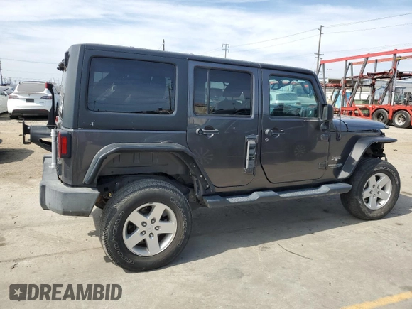 2018 Jeep Wrangler JK Unlimited Sahara with VIN 1C4HJWEG7JL921866, listed as a Copart auction lot 69345464 with 58,990 mi miles and Salvage Title. Bid and sale history available at carsss.com. Image 3.