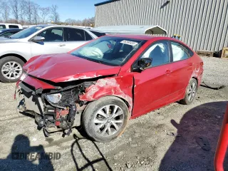 2017 Hyundai Accent Value Edition with VIN KMHCT4AE9HU326630, listed as a Copart auction lot 46260455 with 109,689 mi miles and Salvage Title. Bid and sale history available at carsss.com. Image 1.